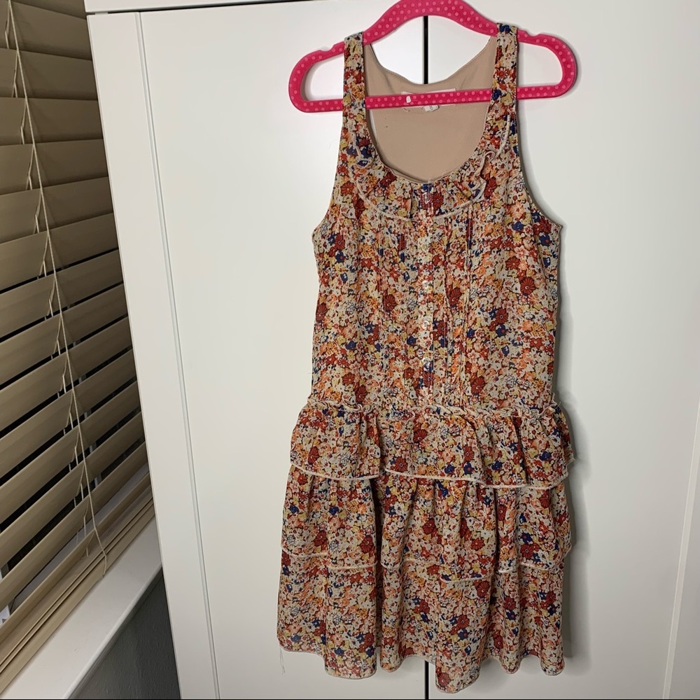 Rachael & Chloe Kids Drop Waist Ruffle Floral Dress
